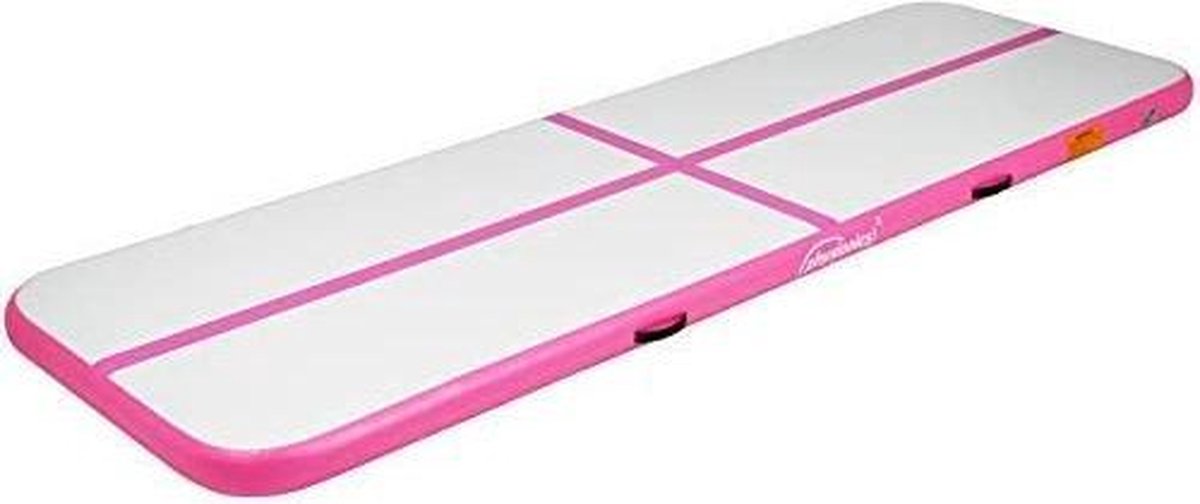 Trend24 - Gymnastiekmat - Tuimelmat - Oefenmat - Turnmat - Airtrack - Turnen - 500x100x10 cm - Roze