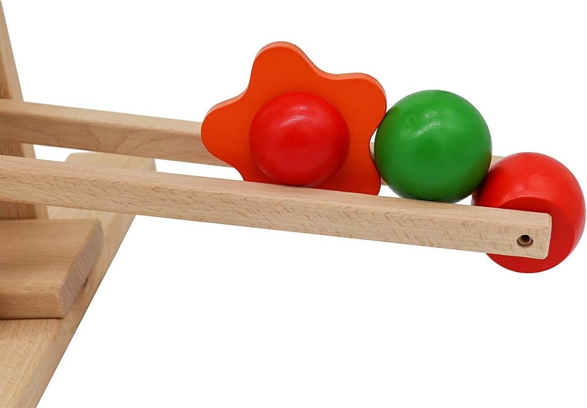   -   - Kogelbaan - Ballenbaan - Kinderen - Kinderspeelgoed - Hout - Incl. ballen