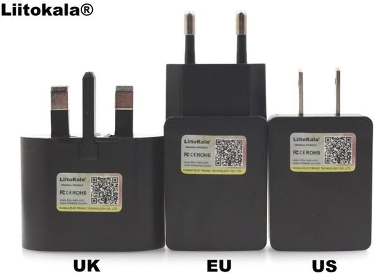 Batterijlader Tx402 Tx202 Tx100 TxS1 - Oplader 1,2 V 3,7 V 3,2 V AA / AAA - Slimme Oplader - met Stekkers 5V, 2A, EU 5V 2A EU pl