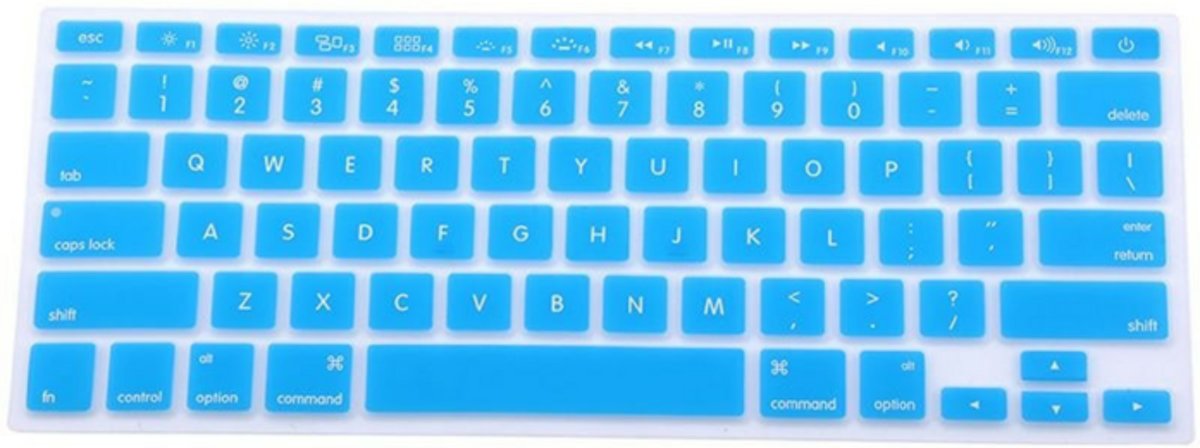 CrystalGuard Keyboard Cover Protector Keyboard Protection Macbook Air, Pro 13-inch - Blauw