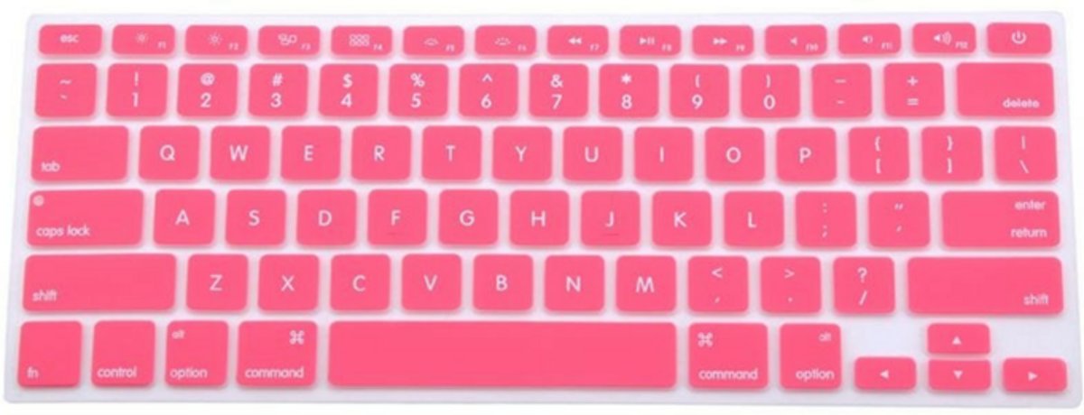 CrystalGuard Keyboard Cover Protector Keyboard Protection Macbook Air, Pro 13-inch - Roze