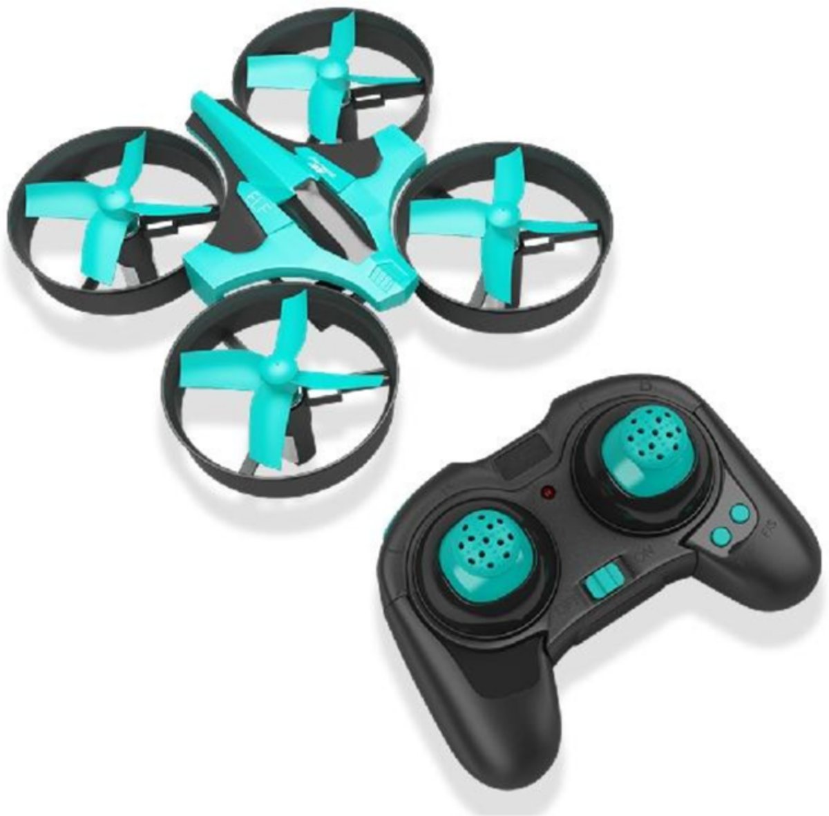 Mini Drone RC - Quadcopters - Retourknop - Helikopter - Headless Modus - Tiffany Blauw