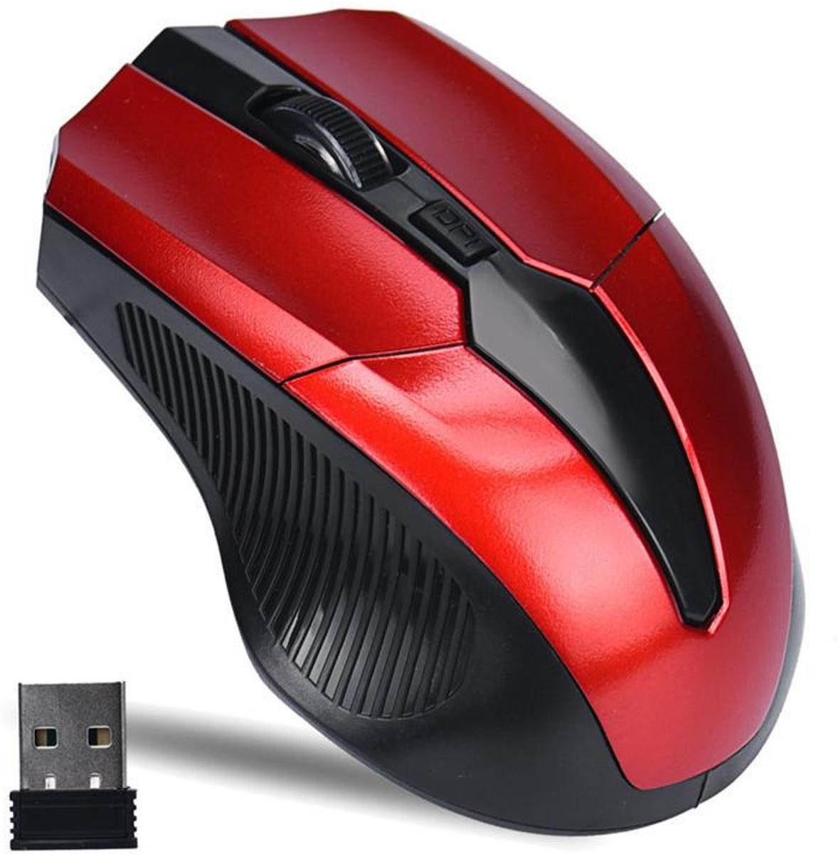 Professionele Gaming Muis Draadloze 2000 DPI LED Optical Grijs