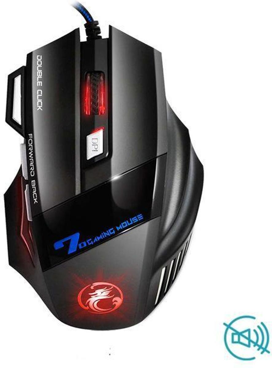 Professionele Muis Poor Games Met 7 Knoppen 5500 DPI LED Optische USB Stilte