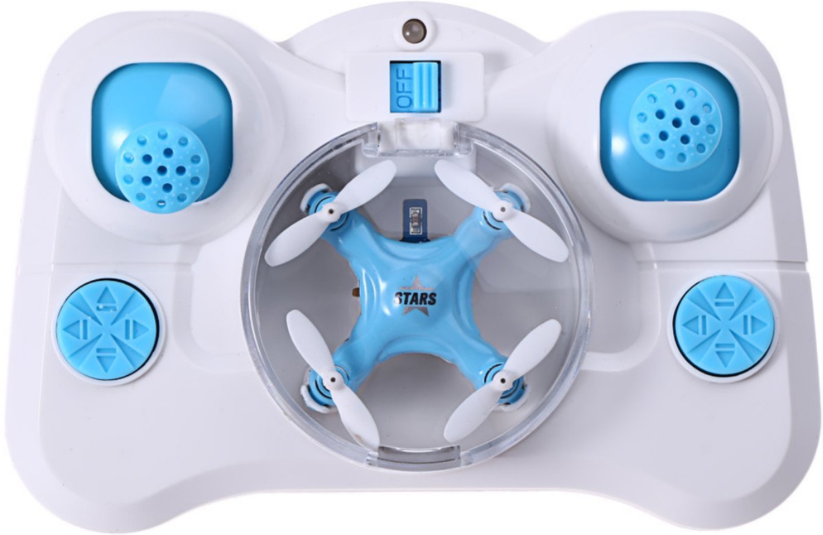 TrendX® Drone RC - Quadcopter - 6 Axis - 4CH - Afstandsbediening - Vervoer het in je Pocket Blauw