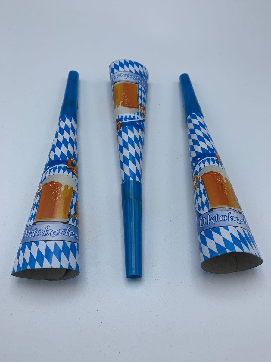 3 toeters - Oktoberfest - trompet - feest - toeter