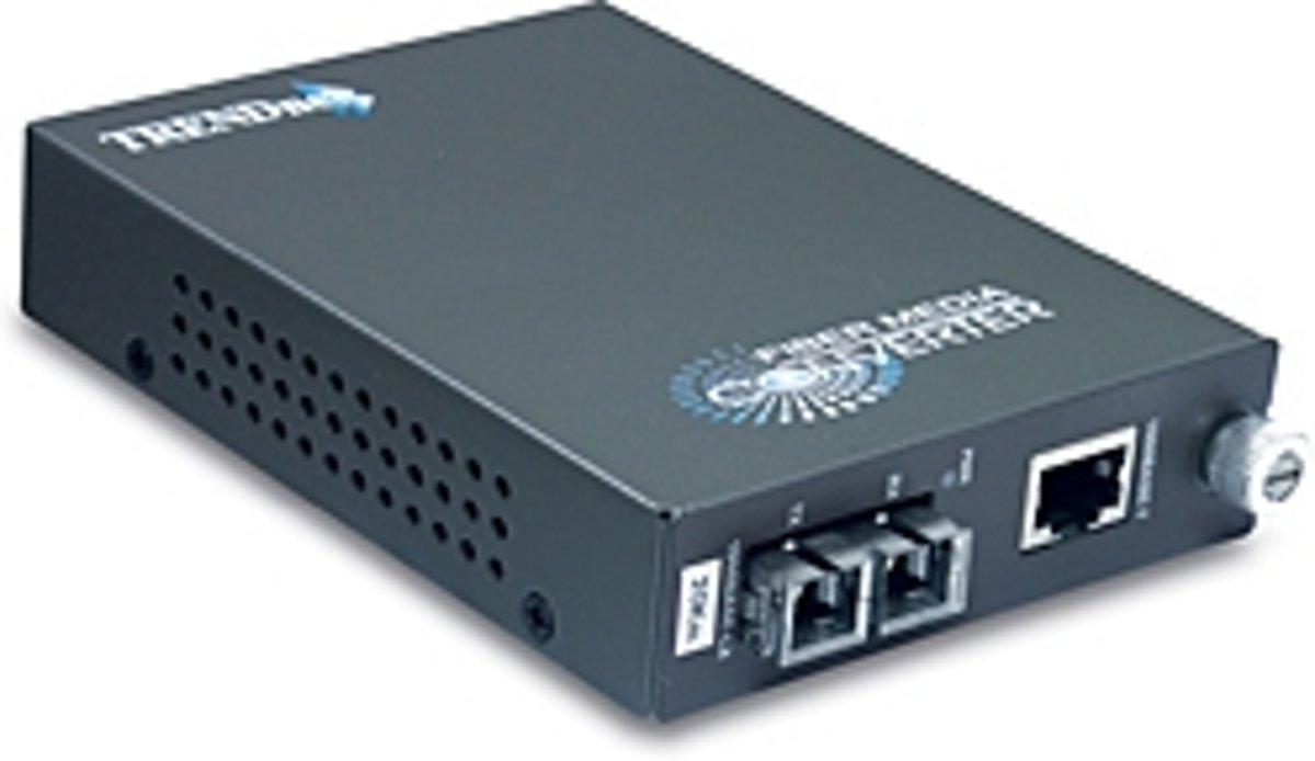 Trendnet TFC-1000S20 netwerk media converter 2000 Mbit/s 1310 nm Single-mode Grijs