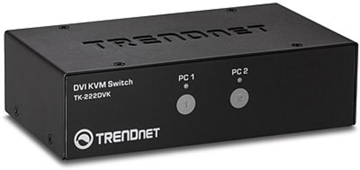 Trendnet TK-222DVK Zwart KVM-switch