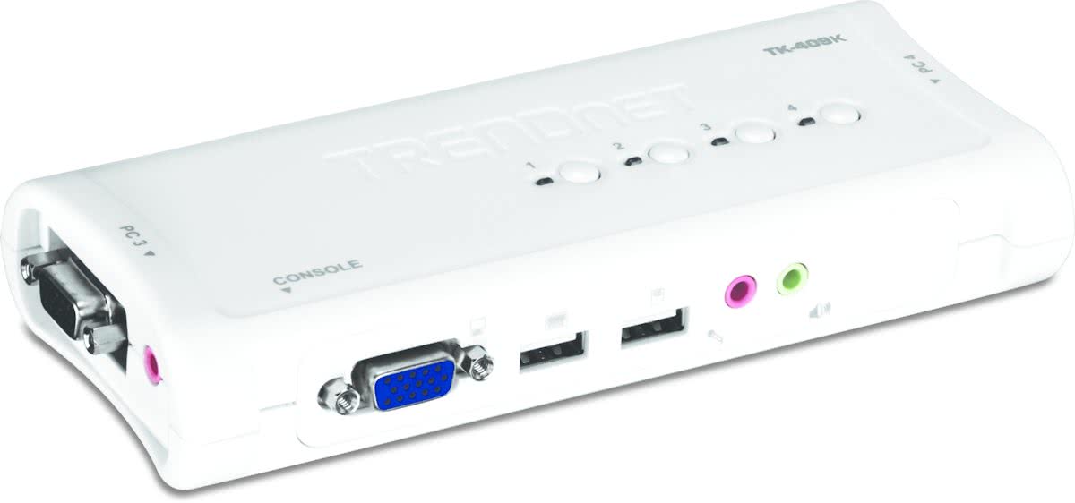 Trendnet TK-409K Blauw KVM-switch