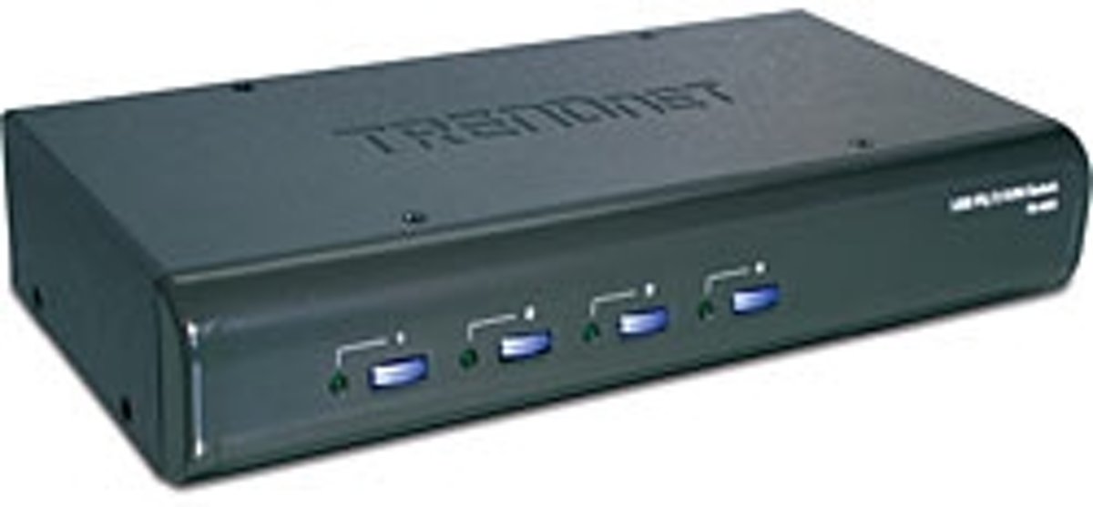 Trendnet TK-423K 4-Port USB / PS/2 KVM Switch Kit w/ Audio KVM-switch