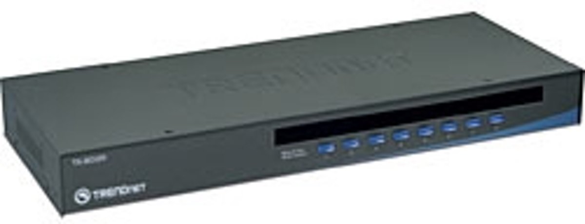 Trendnet TK-803R 8-Port USB/PS/2 Rack Mount KVM Switch 1U KVM-switch