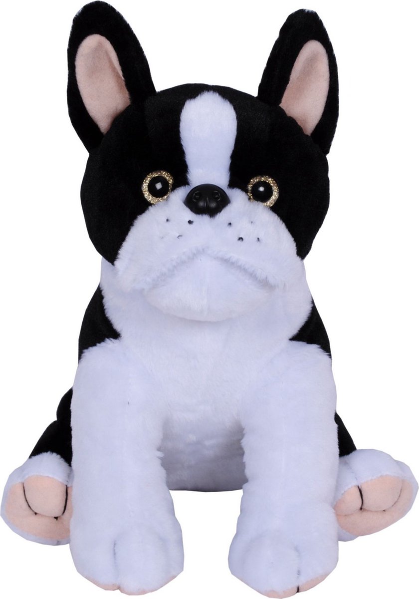 Pluche speelgoed knuffeldier French/Franse Bulldog hond van 32 cm - Dieren knuffels - Cadeau voor kinderen