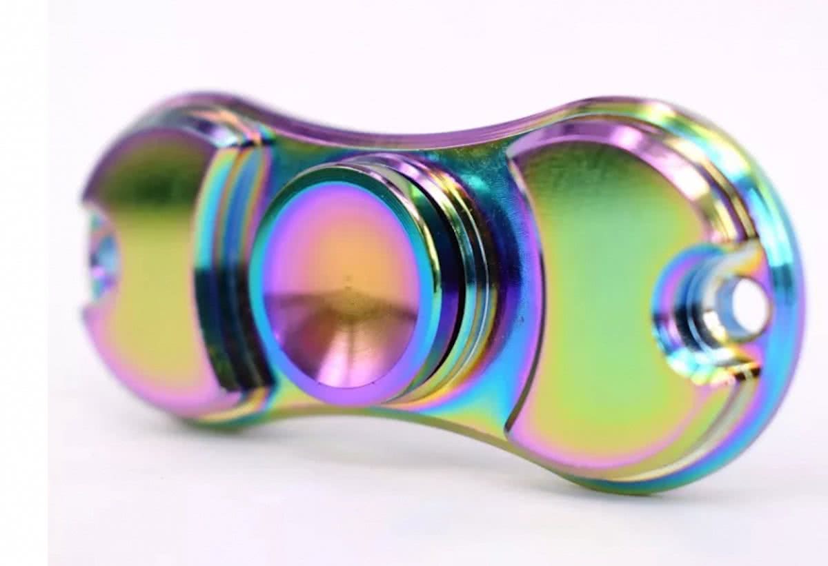 Rainbow Fidget 3-D Dual Spinner