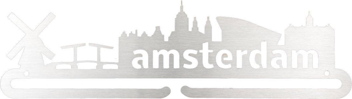 Medaillehanger - RVS - Amsterdam (35cm breed)