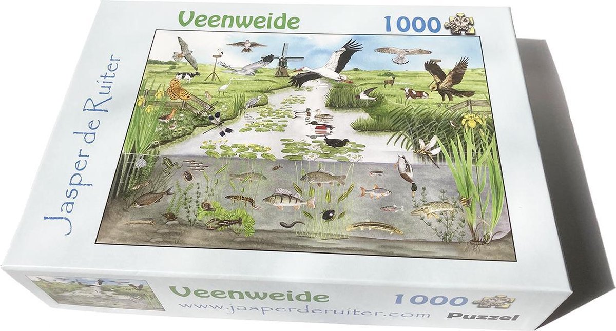 Jasper de Ruiter Veenweide landschap Puzzel - 1000 stukjes