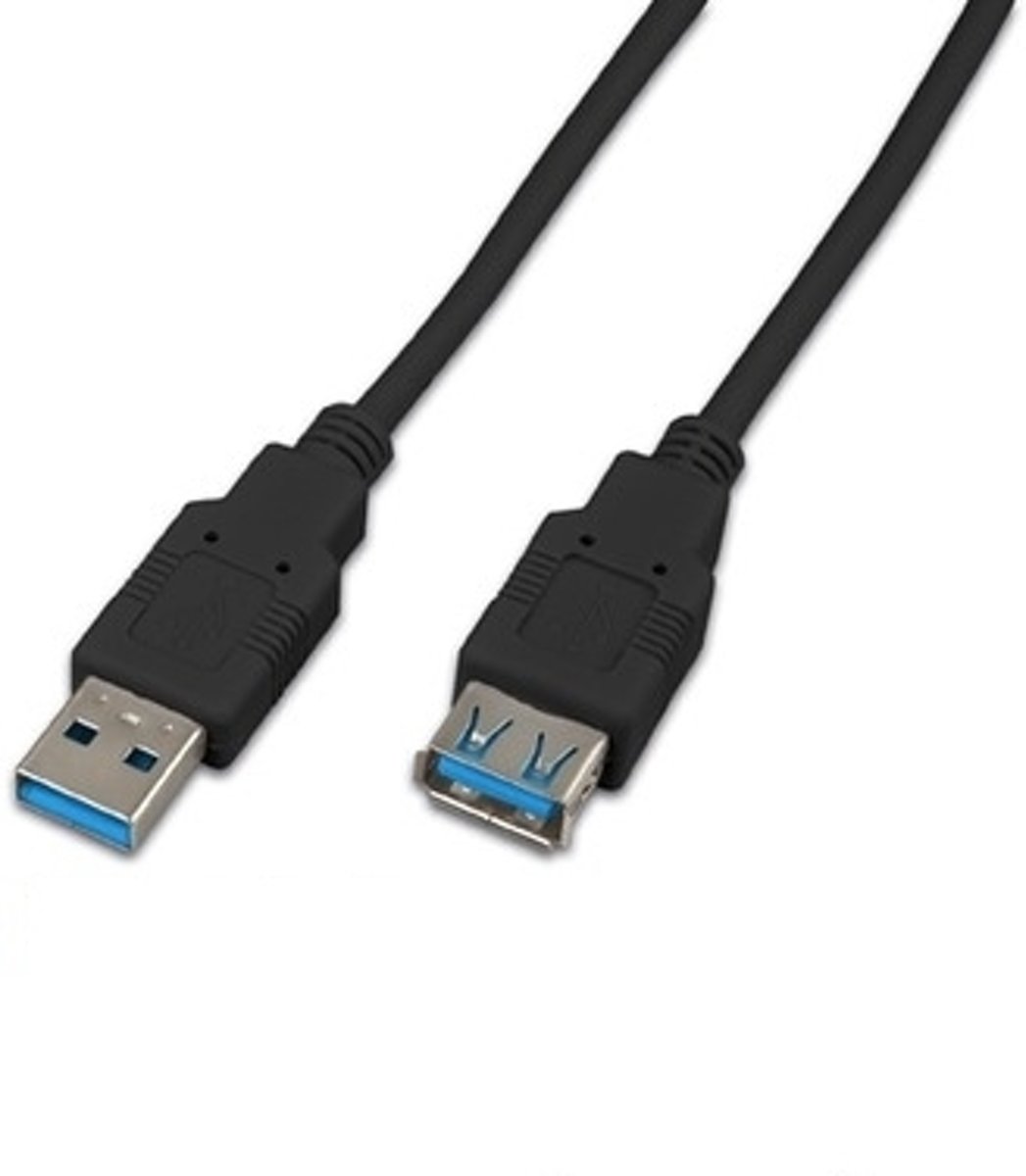 Triotronik USB 3.0 A-A MF 0.5 SW USB-kabel 0,5 m USB A Zwart