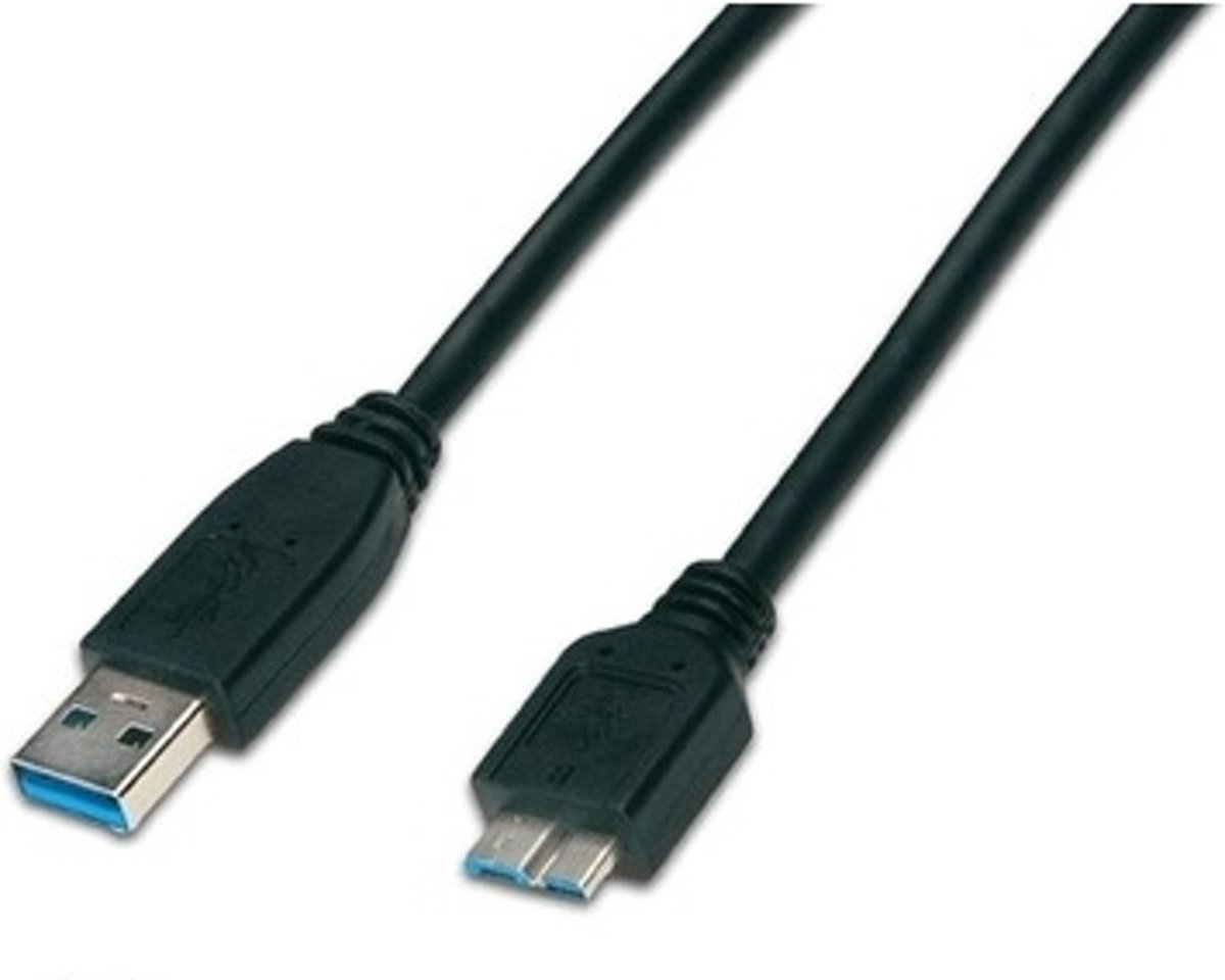 Triotronik USB 3.0 A-MB MM 1.0 SW USB-kabel 1 m USB A Micro-USB B Zwart