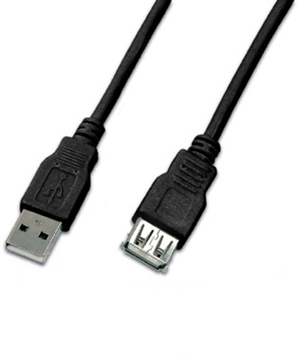 Triotronik USB A-A MF 0.5 SW USB-kabel 0,5 m Zwart