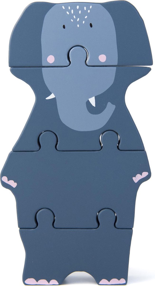 Houten puzzel Mrs. Elephant