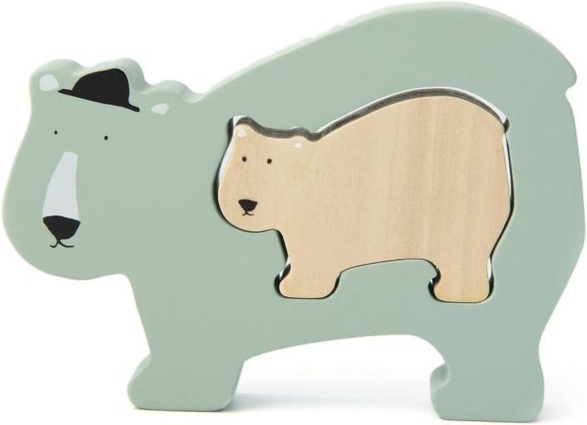 Trixie - Houten baby puzzel - Mr. Polar Bear