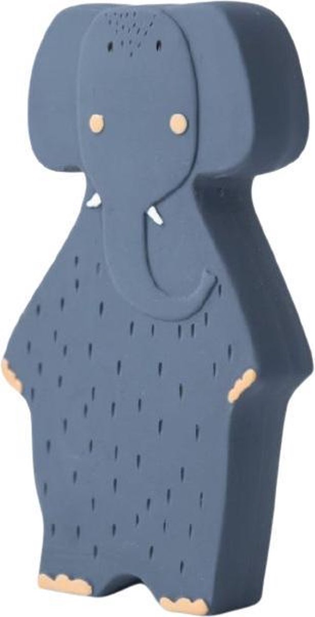   Bijt- En Badspeelgoed Mrs. Elephant 12 Cm Rubber Blauw