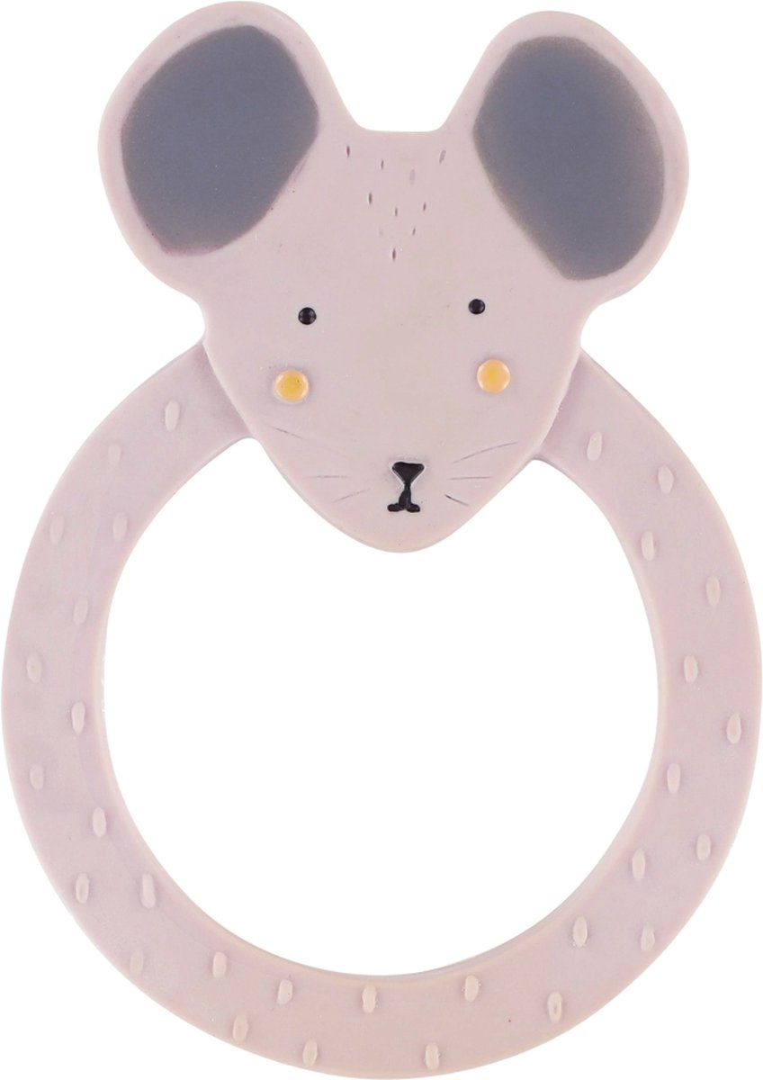 Trixie Natural rubber round teether - Mrs. Mouse