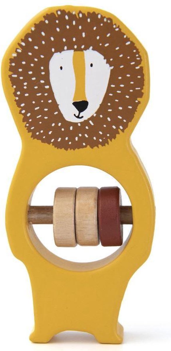 Trixie Rammelaar Mr. Lion Junior 11 X 5 X 1,5 Cm Hout Geel