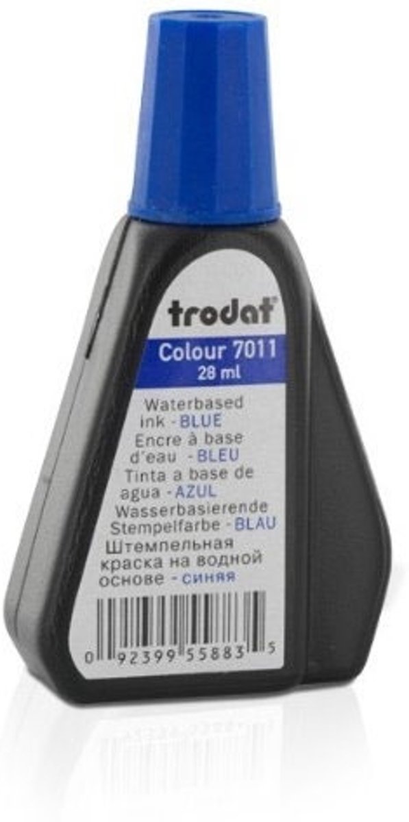 Trodat 7011 schrijf- en tekeninkt 28 ml Blauw