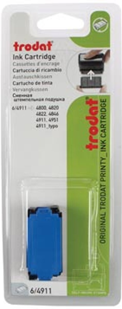 Trodat vervangkussen blauw voor stempel 4911/4820/4822/4846