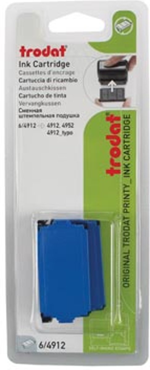 Trodat vervangkussen blauw voor stempel 4912