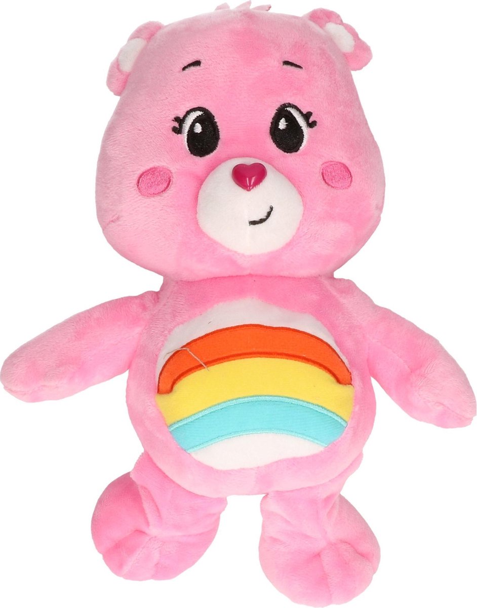 Troetelbeertjes pluche knuffel roze 21 cm - Cartoon knuffels - Troetelberen - Pluche knuffels