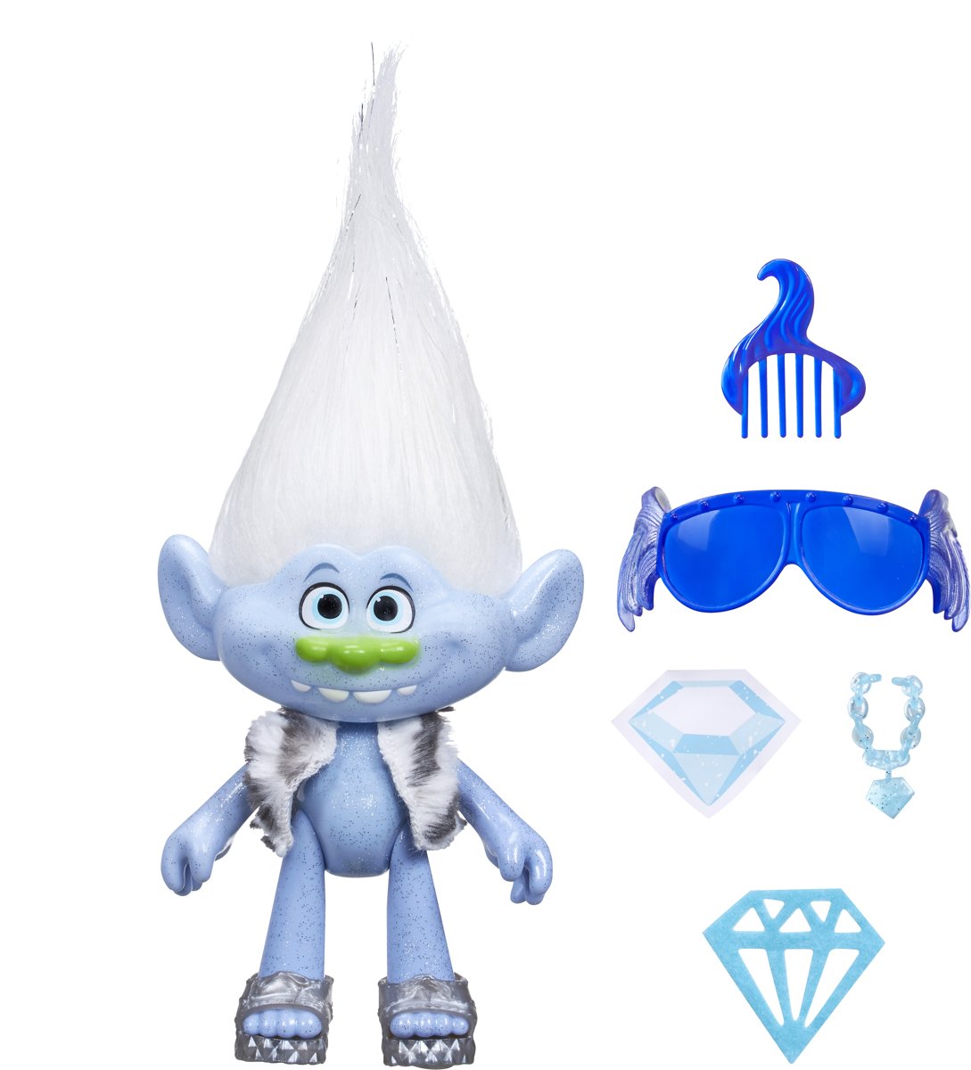 Trolls Guy Diamond 22 cm - Speelfiguur