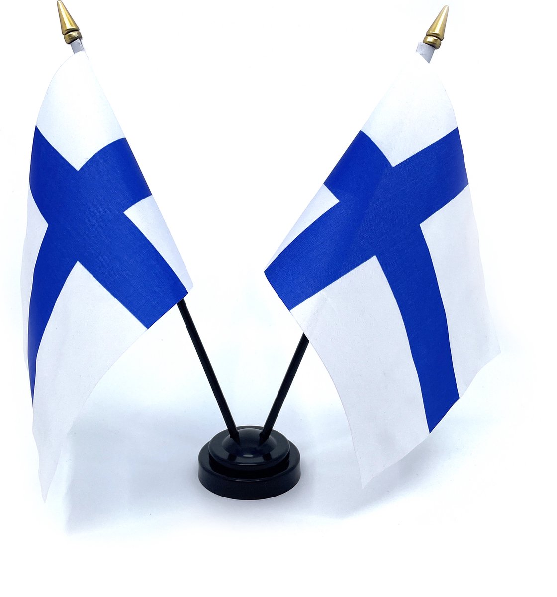 Tafelvlag met standaard - Finland - Vrachtwagen accessoires - 20x14cm - Vrachtwagen Interieur - Auto - Accessoires - Vlaggetje