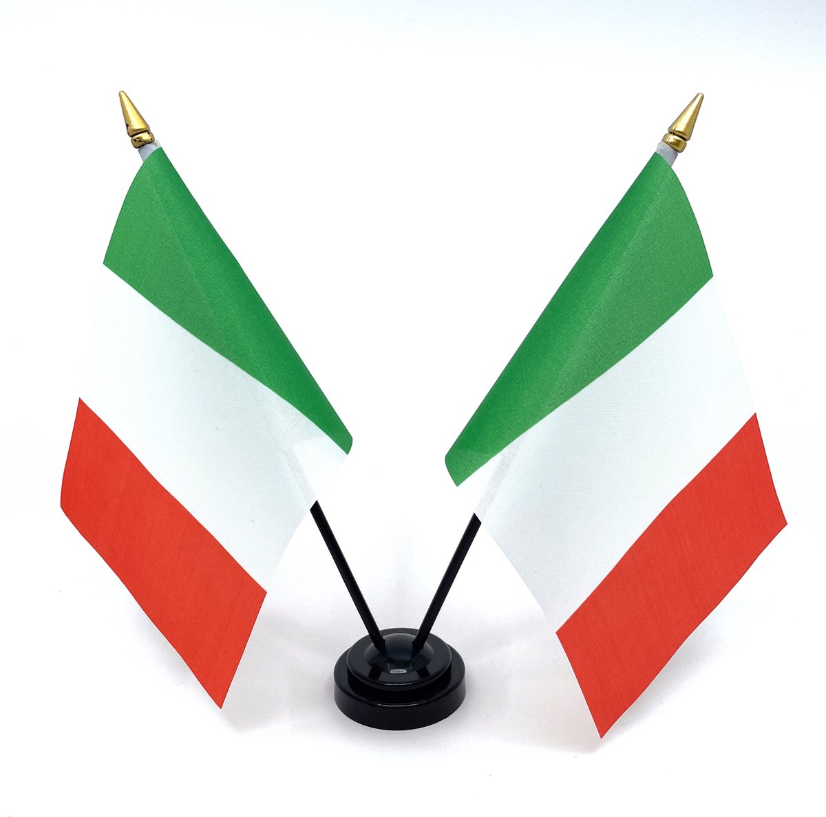 Tafelvlag met standaard - Italië - Vrachtwagen accessoires - 20x14cm - Vrachtwagen Interieur - Auto - Accessoires - Vlaggetje