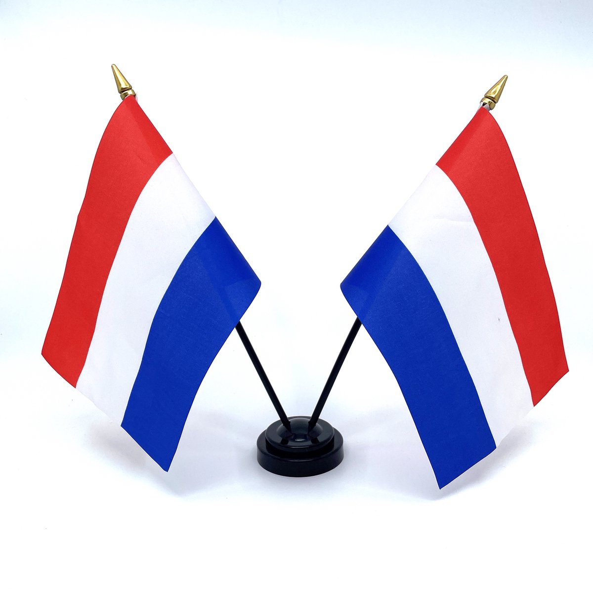 Tafelvlag met standaard - Nederland - Vrachtwagen accessoires - 20x14cm - Vrachtwagen Interieur - Auto - Accessoires - Vlaggetje