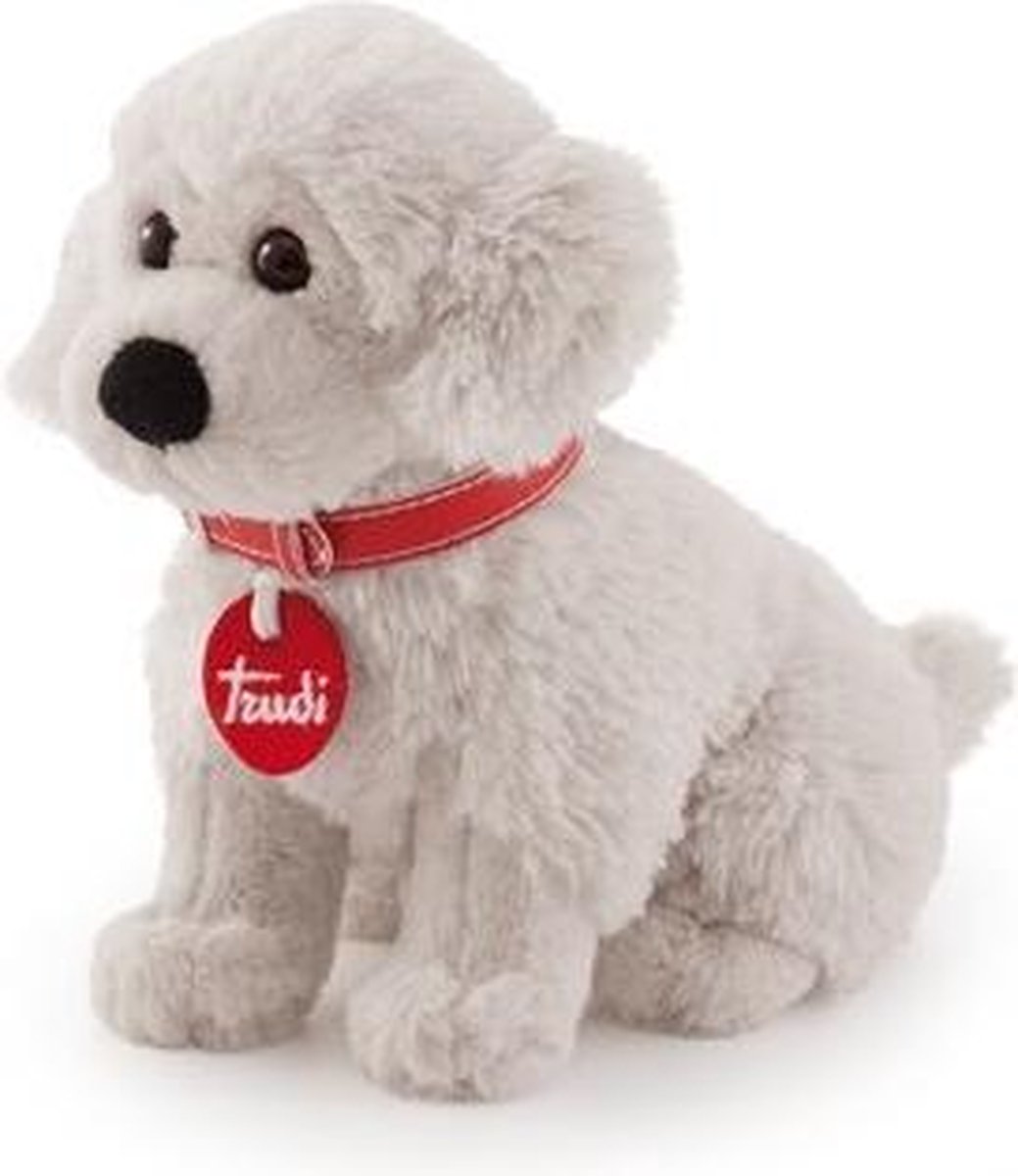 Trudi 22031 Speelgoedhond Beige, Rood knuffel