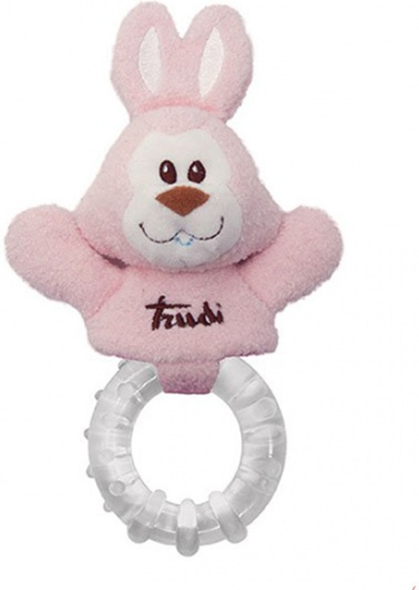   Bijtring Cremino Konijn 18 Cm Roze