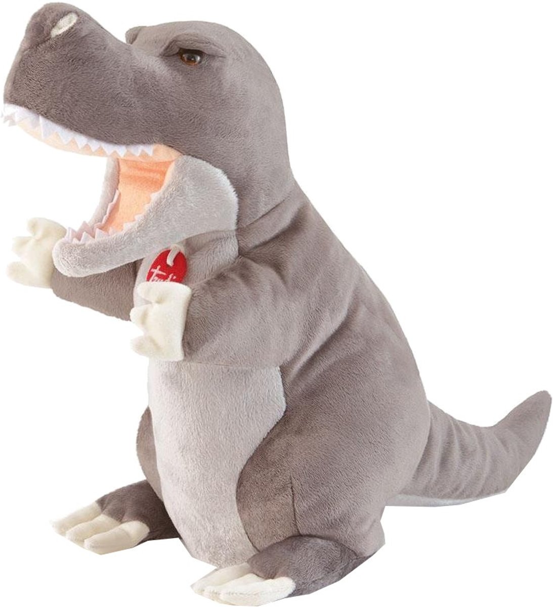 Trudi Handpop T-rex 35 Cm Grijs