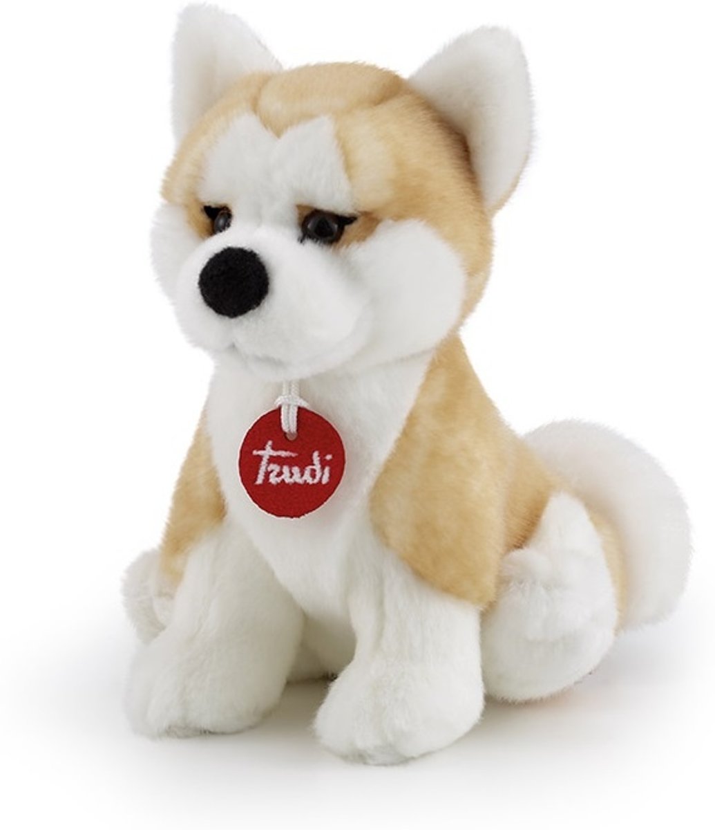 Trudi Knuffel Akita Ascanio 25 Cm Lichtbruin/wit