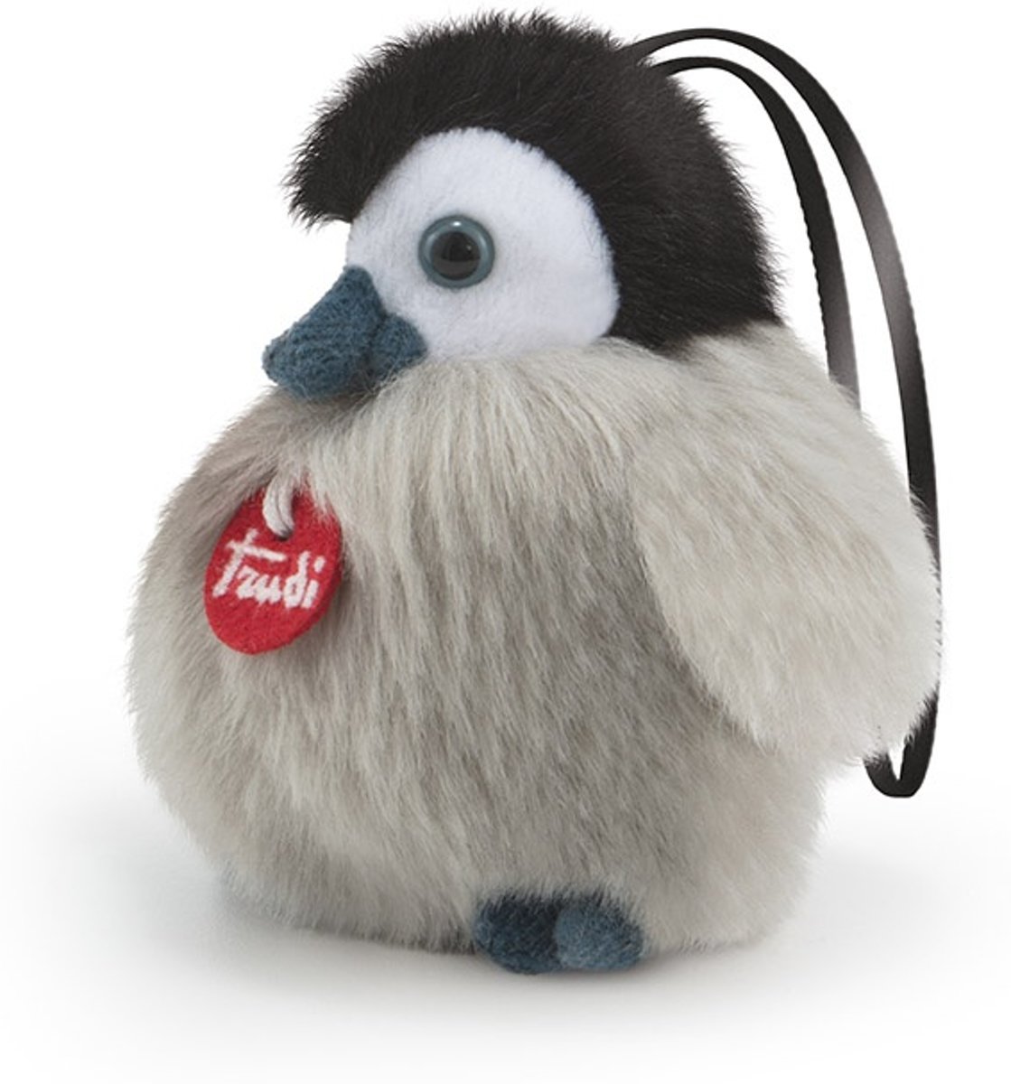 Trudi Knuffel Charm Pinguin 10 Cm Grijs Maat Xxs