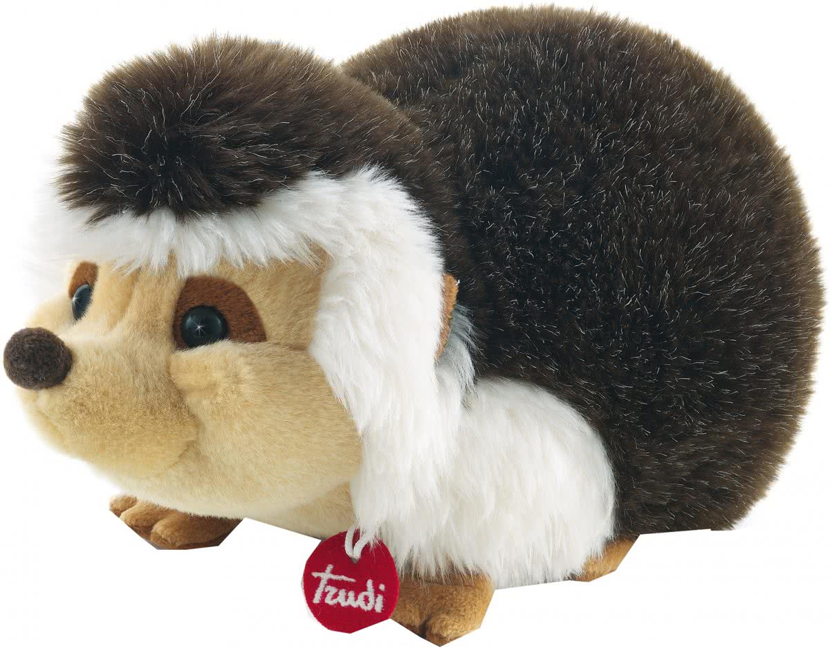 Trudi Knuffel Egel 36 Cm Bruin/ Wit