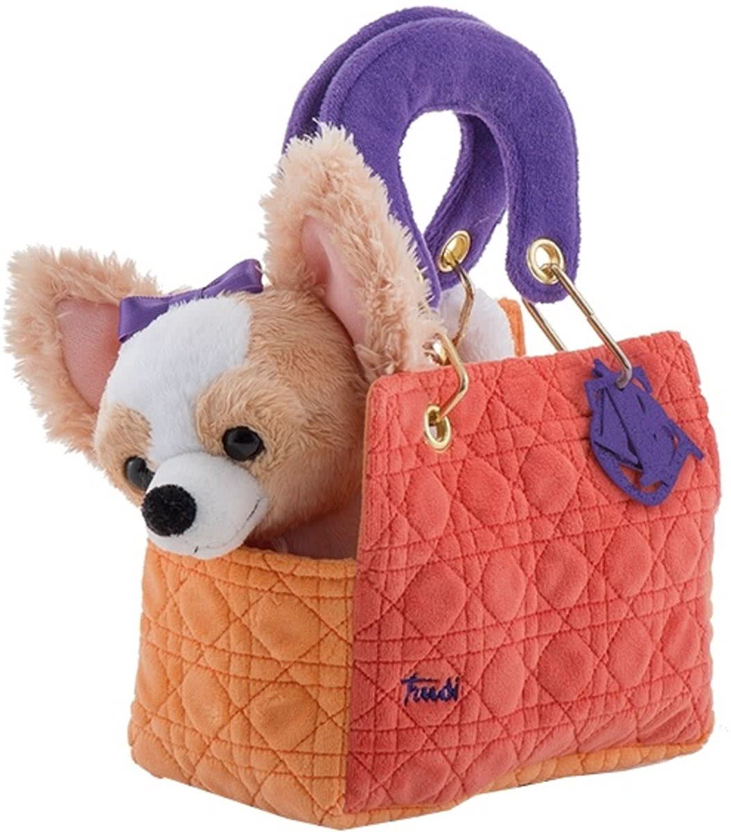 Trudi Knuffel Hond Chihuahua In Tas 20 Cm