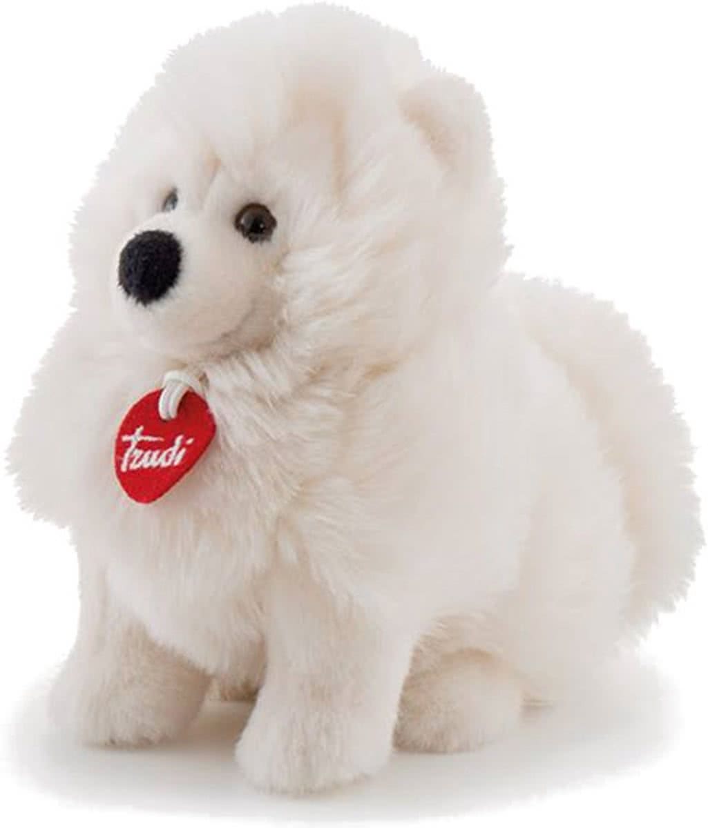 Trudi Knuffel Hond Fluffies Samoyed Wit 24 Cm