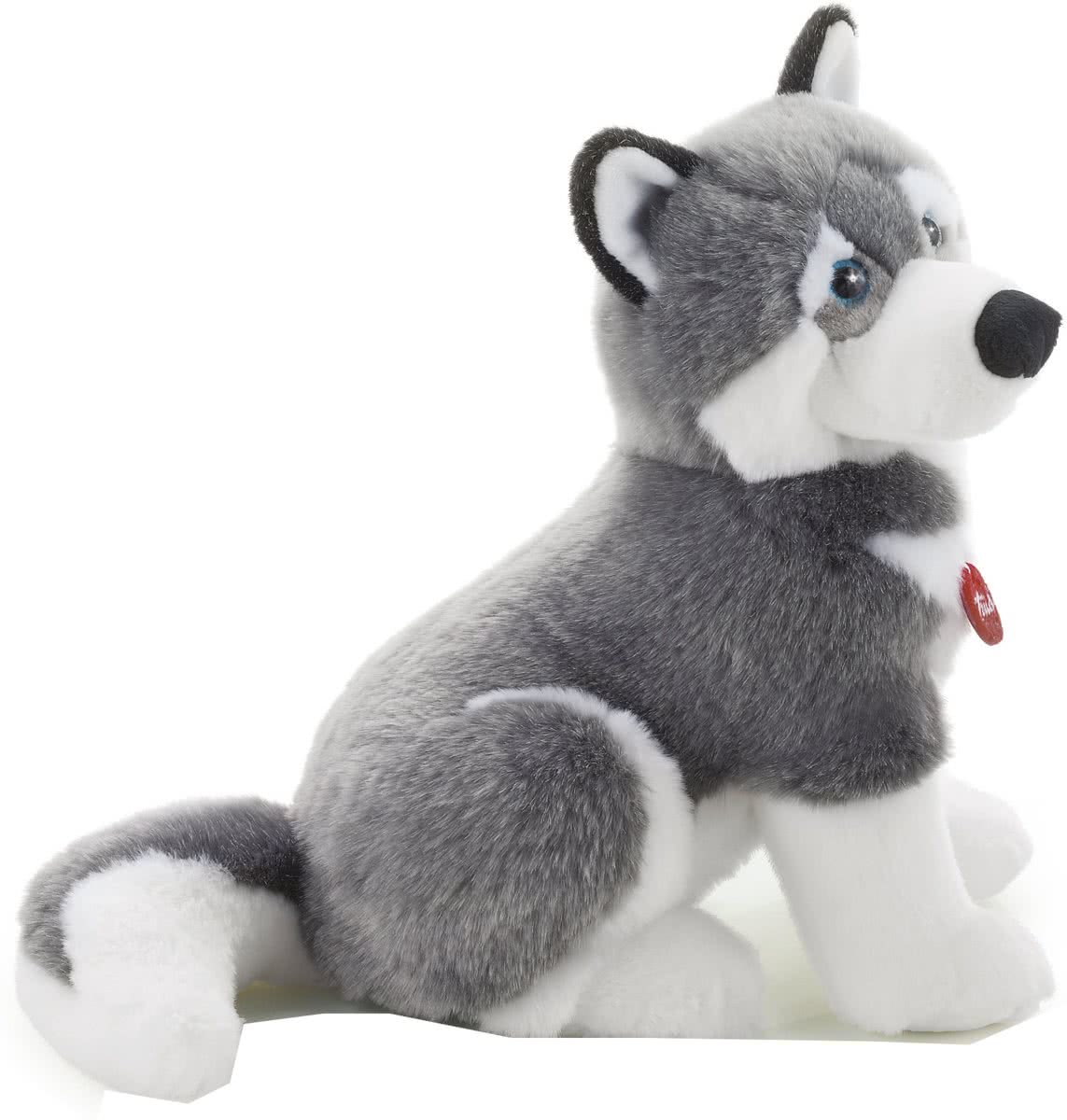 Trudi Knuffel Hond Huskey 45 Cm Grijs/wit