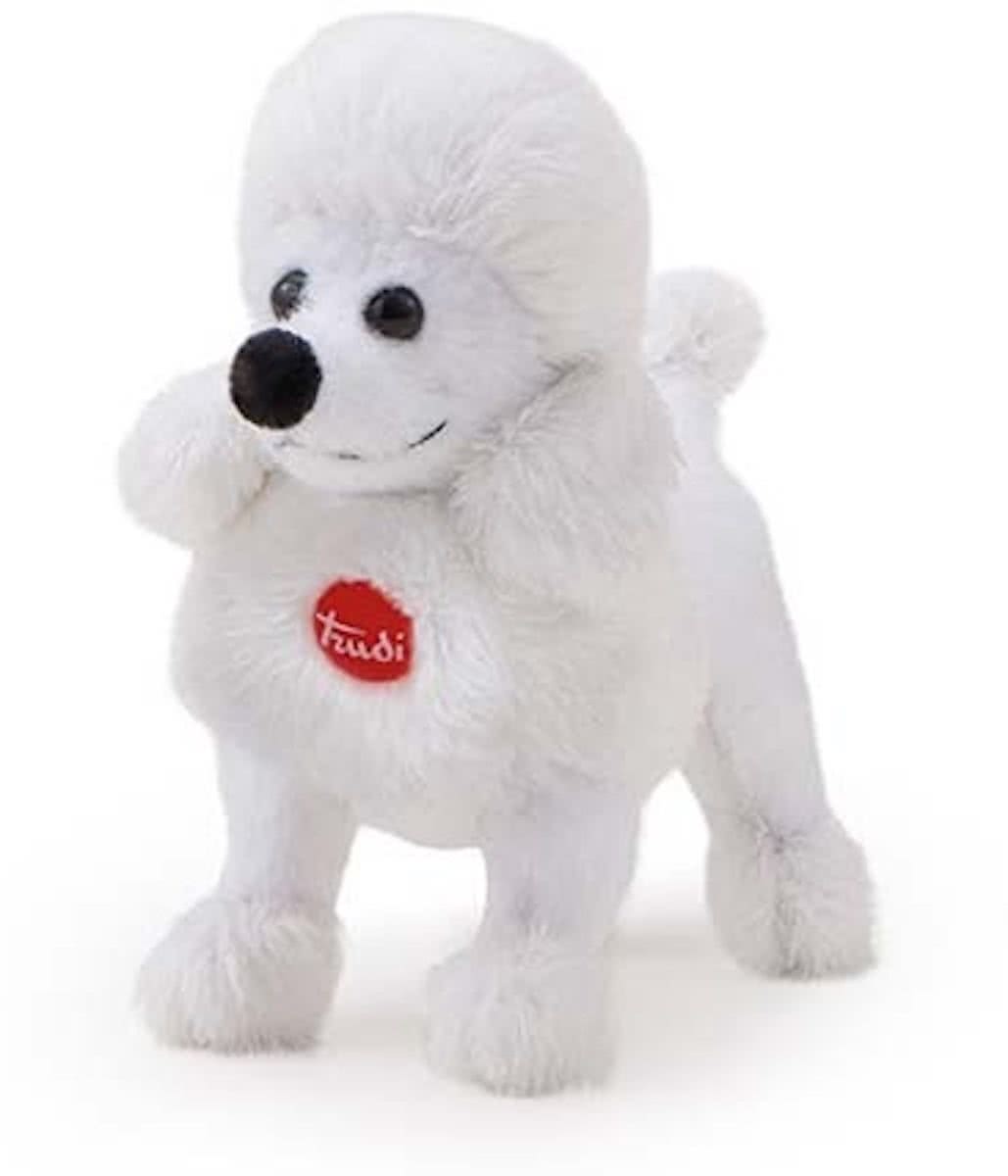 Trudi Knuffel Hond Poedel Wit 9 Cm