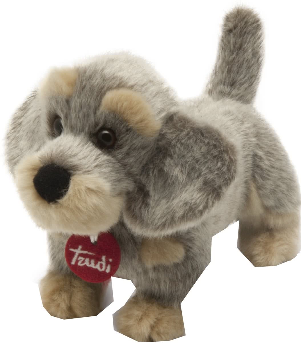 Trudi Knuffel Hond Teckel 25 Cm Grijs