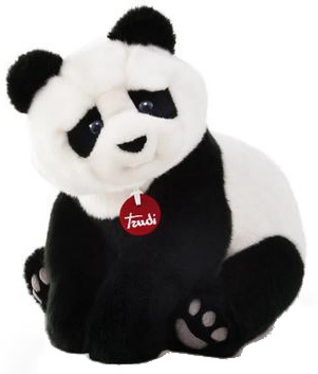 Trudi Knuffel Panda Kevin Zwart/wit 34 Cm