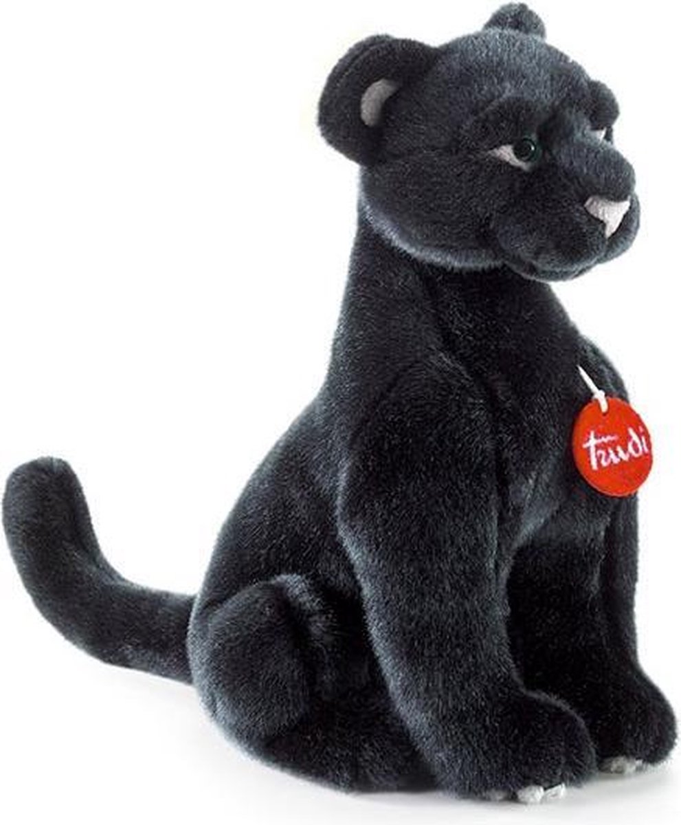   Knuffel Panter Iris 34 Cm Zwart