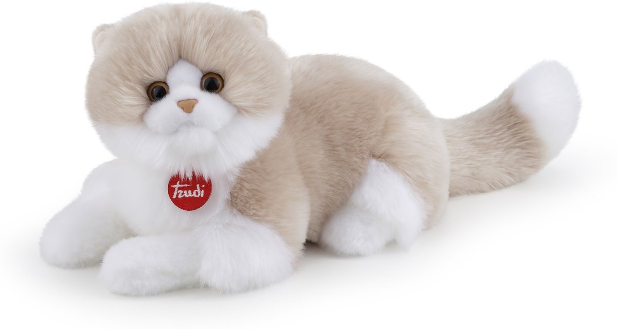 Trudi Knuffelkat Giada 47 Cm Lichtbruin/wit