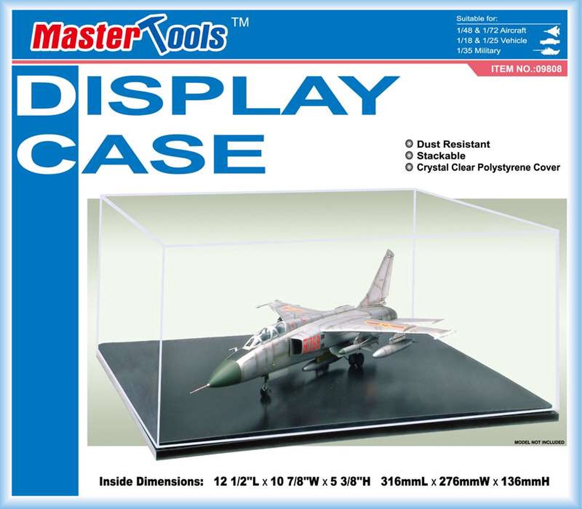 MasterTools 09808 Display Case 316x276x136 mm Plastic kit